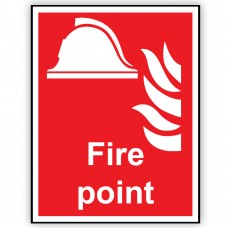 Fire Point Rigid Material Sign